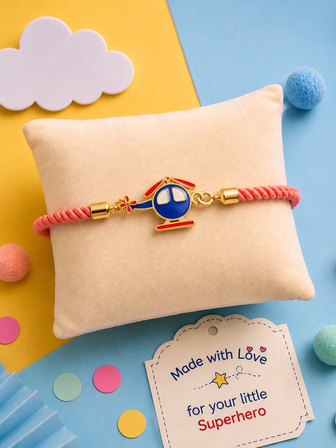 Helicopter Rakhi Bracelet