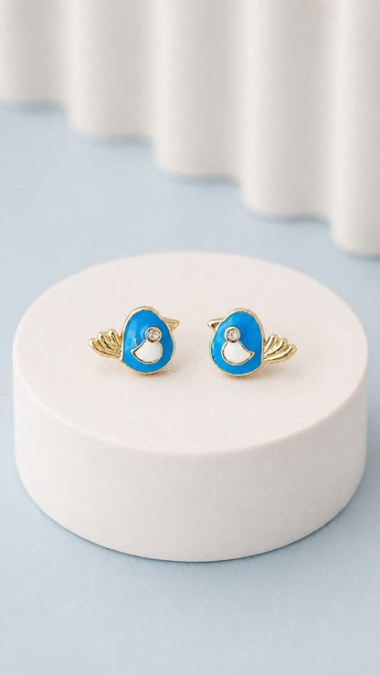 Blue Bird Kids Stud Earrings