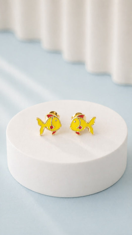 Sunny Fish Kids Stud Earrings