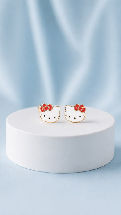 Kitty Kids Stud Earrings
